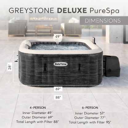 RelxTime™ Deluxe Smart Hot Tub
